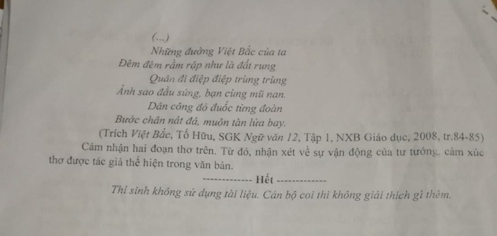 Đề thi thử THPT quốc gia 2019 môn Ngữ văn THPT Lê Xoay (Vĩnh Phúc) - Ảnh 2. Đề thi thử THPT quốc gia 2019 môn Ngữ văn THPT Lê Xoay (Vĩnh Phúc) - Ảnh 2.