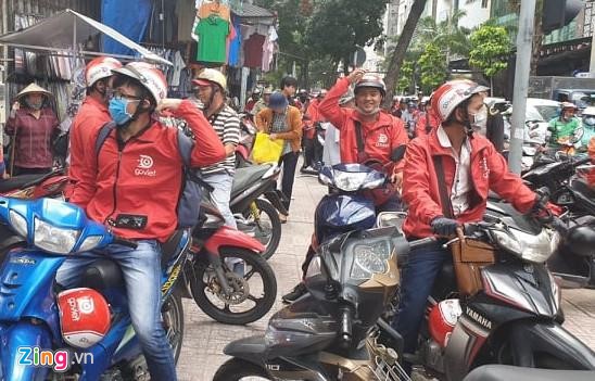 Go-Viet thay đổi chính sách, tài xế đồng loạt đình công - Ảnh 2.