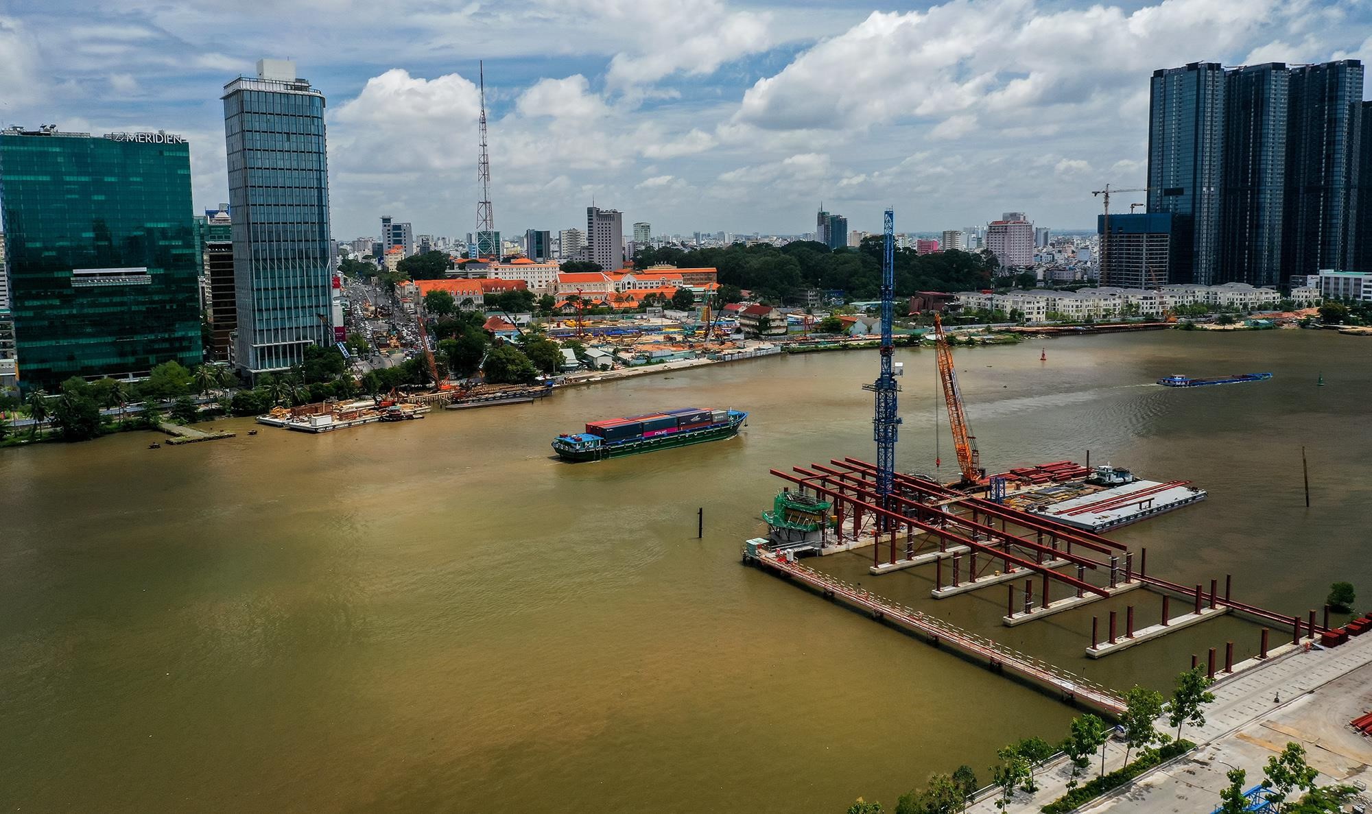 Cầu Thủ Thiêm 2 sau hơn 4 năm khởi công vẫn ì ạch - Ảnh 11. Cầu Thủ Thiêm 2 sau hơn 4 năm khởi công vẫn ì ạch - Ảnh 11.
