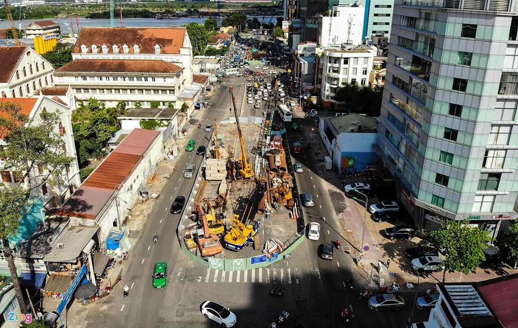 Cầu Thủ Thiêm 2 sau hơn 4 năm khởi công vẫn ì ạch - Ảnh 6. Cầu Thủ Thiêm 2 sau hơn 4 năm khởi công vẫn ì ạch - Ảnh 6.