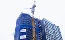 Dự án Liberty Central Đà Nẵng thi công bình thường sau khi để móc cần cẩu rơi xuống ngã ba đường