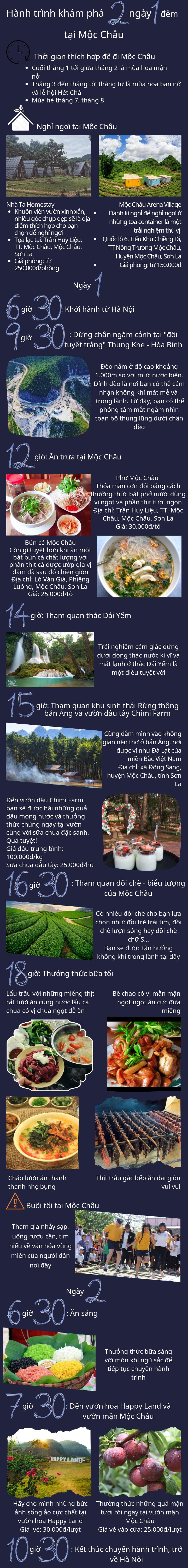 Chia sẻ hành trình 2 ngày 1 đêm tại Mộc Châu - Ảnh 1.