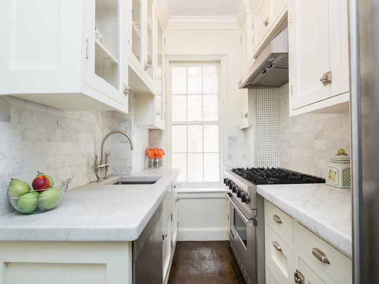small-white-galley-kitchen-stove-facing-sink-glass-front-cabinets small-white-galley-kitchen-stove-facing-sink-glass-front-cabinets