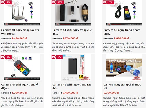 Camera quay lén bán công khai tại Việt Nam - Ảnh 1. Camera quay lén bán công khai tại Việt Nam - Ảnh 1.
