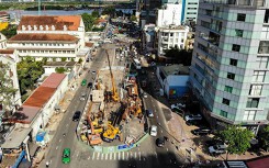 Cao ốc ở Sài Gòn rung lắc nghi do thi công cầu Thủ Thiêm 2