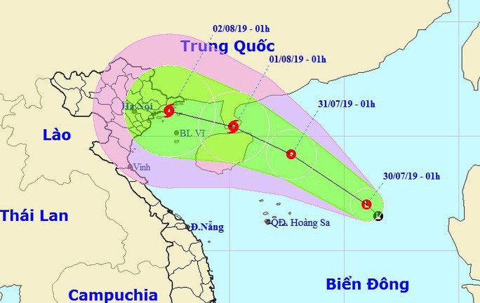 Áp thấp mạnh lên thành bão trên Biển Đông - Ảnh 1. Áp thấp mạnh lên thành bão trên Biển Đông - Ảnh 1.