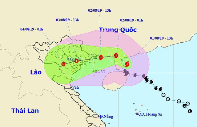Bão số 3 đổi hướng trước khi đổ bộ vào Quảng Ninh - Thái Bình - Ảnh 1. Bão số 3 đổi hướng trước khi đổ bộ vào Quảng Ninh - Thái Bình - Ảnh 1.
