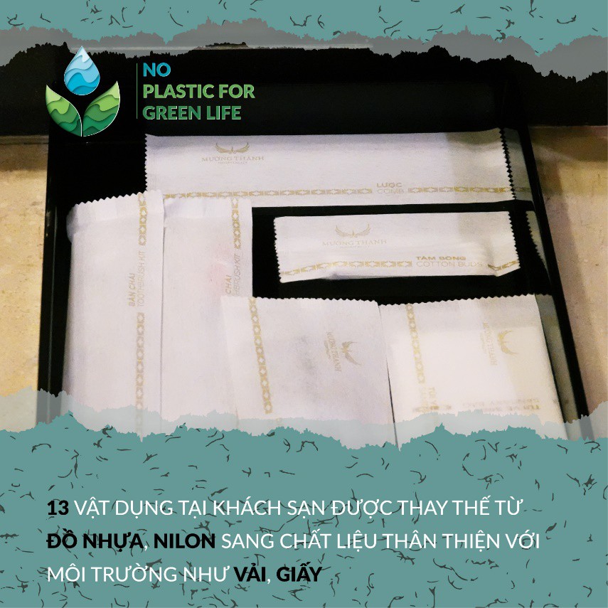 Mường Thanh triển khai chiến dịch nói không với đồ nhựa - Ảnh 2. Mường Thanh triển khai chiến dịch nói không với đồ nhựa - Ảnh 2.