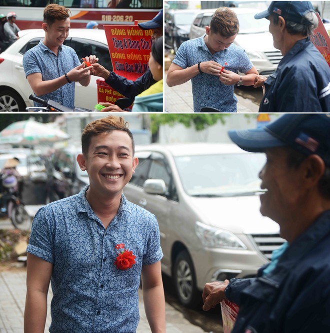 Bán nhà, nuôi con du học Mỹ: Ông lão bán cà phê dạo tặng hoa hồng Vu Lan - Ảnh 4. Bán nhà, nuôi con du học Mỹ: Ông lão bán cà phê dạo tặng hoa hồng Vu Lan - Ảnh 4.