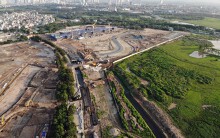 Cận cảnh đường đua F1 đang thành hình ở Mỹ Đình, Hà Nội