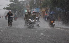 Bão số 3 cách đất liền Quảng Ninh - Hải Phòng khoảng 180 km, Bắc Bộ mưa to tới hết tuần