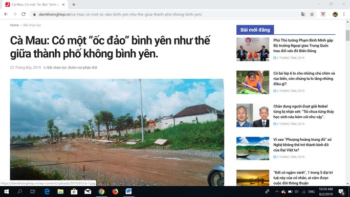 Cà Mau bác thông tin ốc đảo bình yên của chủ tịch tỉnh - Ảnh 2.