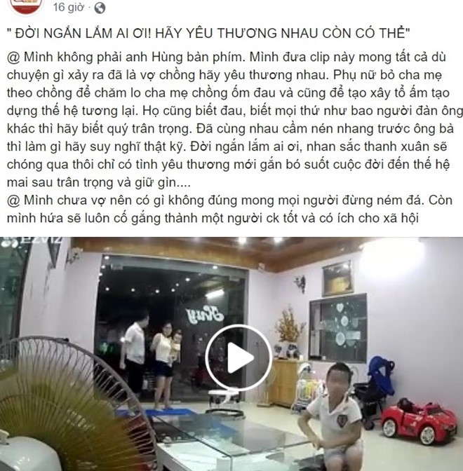 Chồng đánh vợ tới tấp trước mặt con: Dân mạng phẫn nộ 'sao vũ phu vậy?' - Ảnh 2.