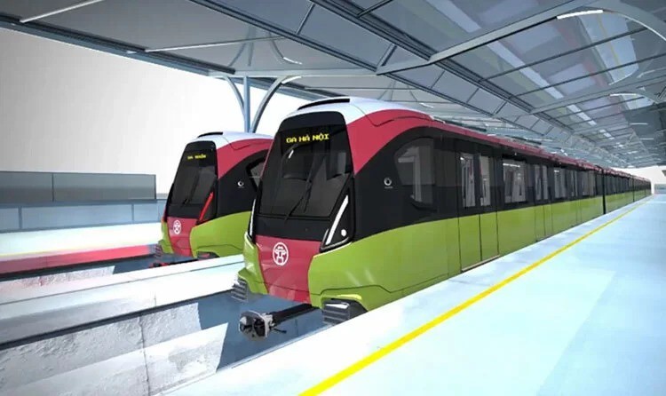 Tàu metro Nhổn - Ga Hà Nội sẽ chạy trung bình 35 km/h - Ảnh 1. Tàu metro Nhổn - Ga Hà Nội sẽ chạy trung bình 35 km/h - Ảnh 1.