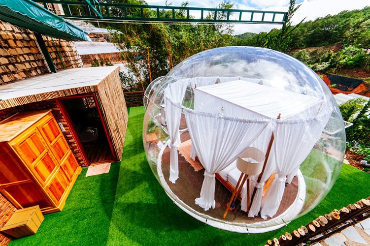 Cực hot: Xuất hiện khách sạn bong bóng ở Đà Lạt 'chất' không kém Bali - Ảnh 1. Cực hot: Xuất hiện khách sạn bong bóng ở Đà Lạt 'chất' không kém Bali - Ảnh 1.