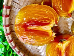 Quả hồng lòng đào trứng gà hiếm có, Hà thành hóng mua từng cân