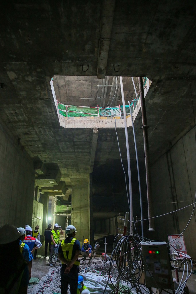 Diện mạo đường hầm Metro số 1 xuyên lòng đất tại TP HCM - Ảnh 8.