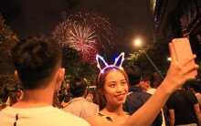 Mãn nhãn màn bắn pháo hoa nghệ thuật mừng lễ Quốc khánh 2/9 ở TP HCM