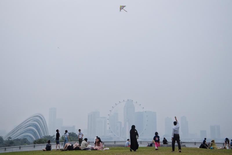 Singapore và Malaysia mịt mù trong bụi, Indonesia phủ nhận là thủ phạm - Ảnh 2. Singapore và Malaysia mịt mù trong bụi, Indonesia phủ nhận là thủ phạm - Ảnh 2.
