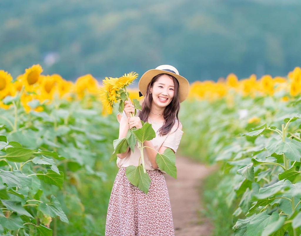 Đồng hoa hướng dương triệu bông ở Nhật đẹp như tranh vào mùa thu - Ảnh 5.