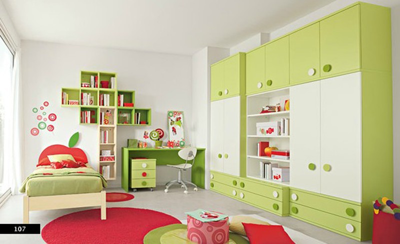 Thiết kế phòng của trẻ bằng sự kết hợp màu trắng với màu sắc sặc sỡ - Ảnh 1.