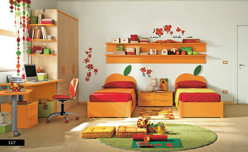 Thiết kế phòng của trẻ bằng sự kết hợp màu trắng với màu sắc sặc sỡ - Ảnh 3.
