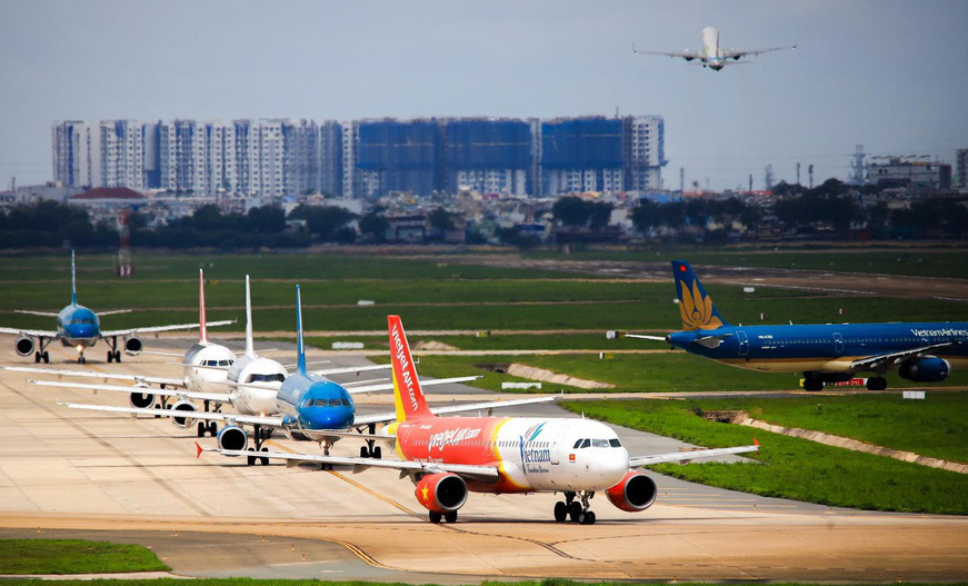 Thị phần hàng không Việt: Vietnam Airlines giảm, Vietjet, Bamboo Airways tăng đều đều - Ảnh 1.