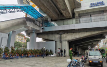 Đường sắt Cát Linh chưa hoạt động, nhà ga thành chợ cây cảnh Tết