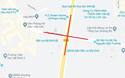 Tránh ùn tắc ở nút giao gần bến xe Mỹ Đình như thế nào?