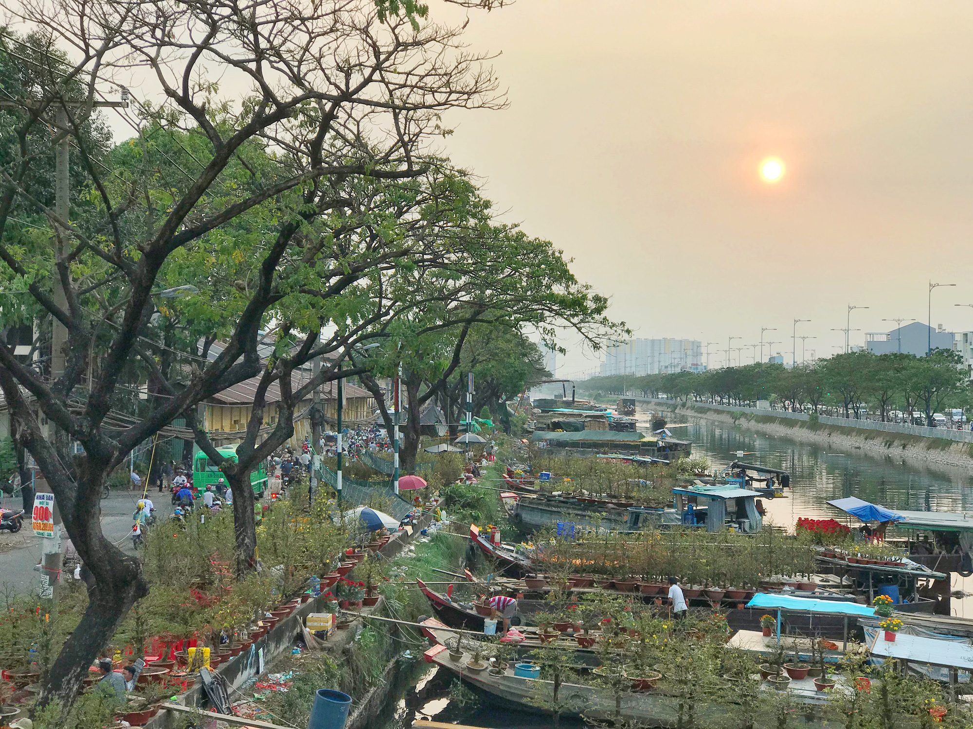 Bến Bình Đông - chợ hoa Tết “trên bến dưới thuyền” độc lạ của người Sài Gòn - Ảnh 3. Bến Bình Đông - chợ hoa Tết “trên bến dưới thuyền” độc lạ của người Sài Gòn - Ảnh 3.