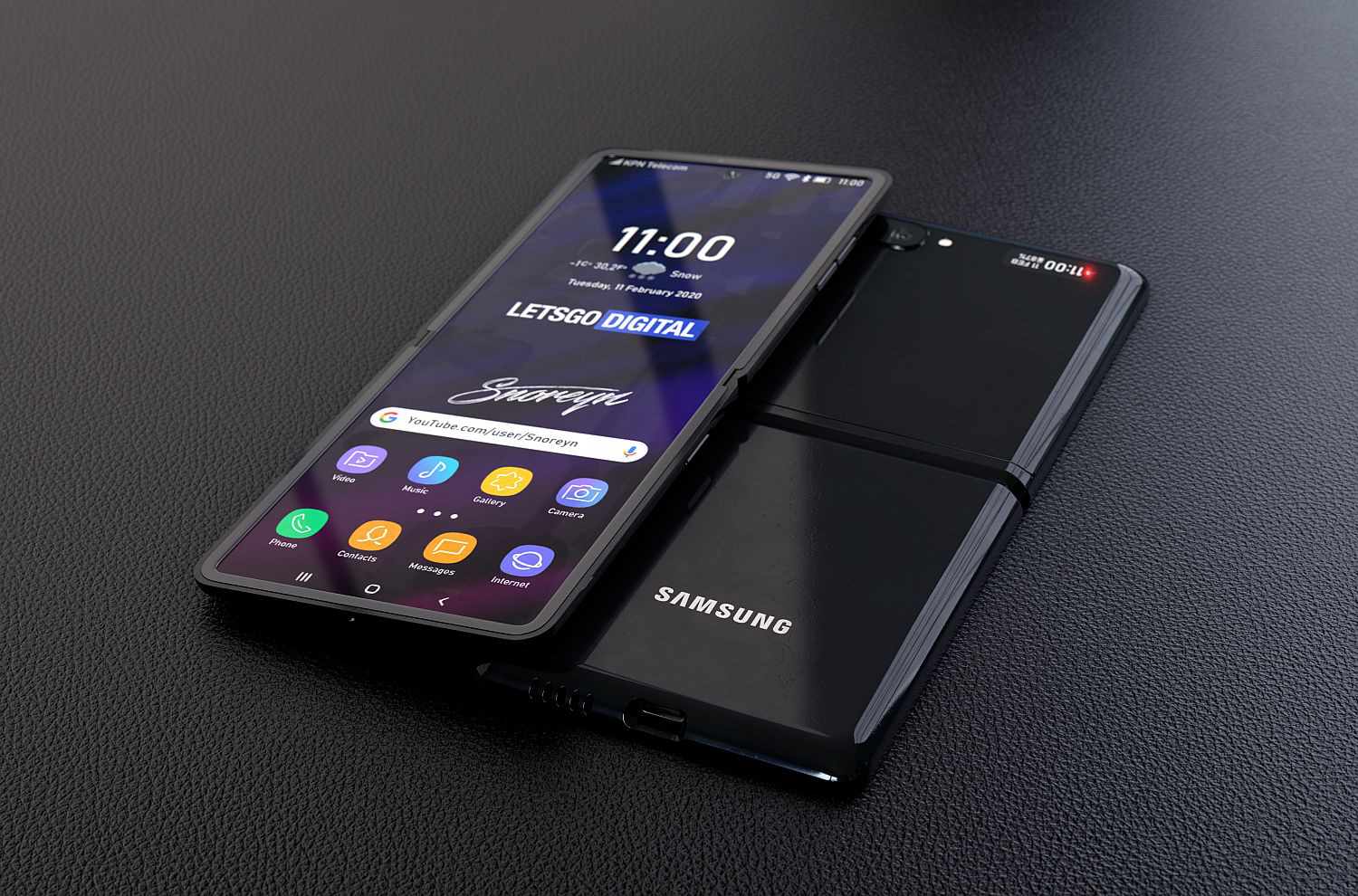  Lộ diện concept rõ nét nhất của Samsung Galaxy Z Flip - Ảnh 1.