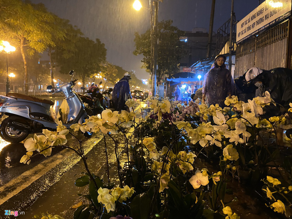 Hà Nội mưa ngập phố, hồ Gươm vắng hoe trước giao thừa - Ảnh 7.