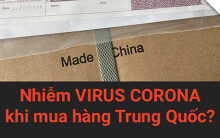 Có thể bị nhiễm virus corona khi mua hàng từ Trung Quốc không?