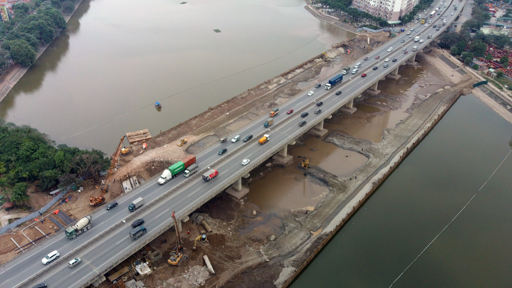 Dự án giảm tải ùn tắc giao thông khu vực Linh Đàm sẽ hoàn thành vào tháng 9/2020 - Ảnh 2. Dự án giảm tải ùn tắc giao thông khu vực Linh Đàm sẽ hoàn thành vào tháng 9/2020 - Ảnh 2.