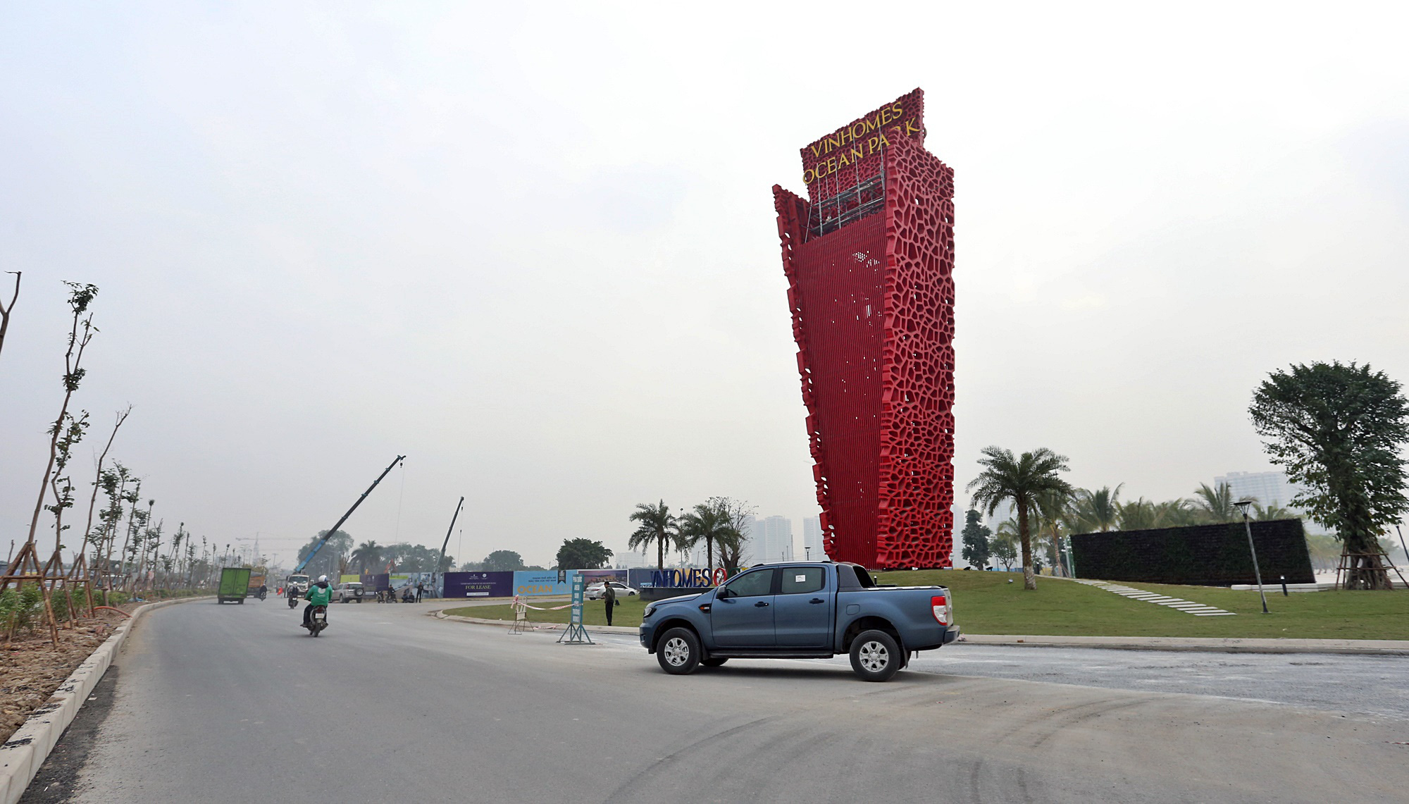 Đường Đông Dư - Dương Xá qua Vinhomes Ocean Park Gia Lâm sắp thông xe - Ảnh 7. Đường Đông Dư - Dương Xá qua Vinhomes Ocean Park Gia Lâm sắp thông xe - Ảnh 7.