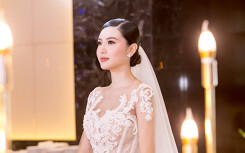 Hoa hậu Ngọc Duyên lộng lẫy  trong ngày cưới