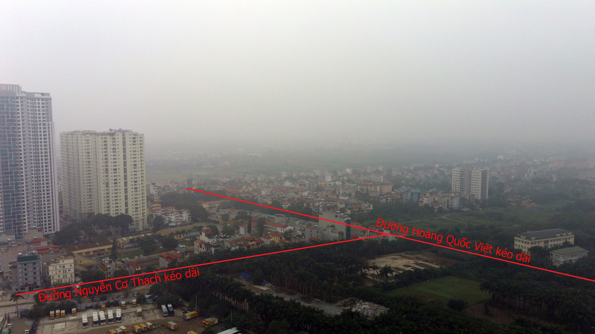 Đường sẽ mở theo qui hoạch: Toàn cảnh đường Hoàng Quốc Việt kéo dài đến Vành đai 4 - Ảnh 8. Đường sẽ mở theo qui hoạch: Toàn cảnh đường Hoàng Quốc Việt kéo dài đến Vành đai 4 - Ảnh 8.