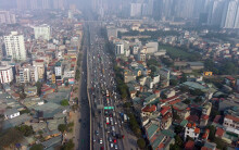 Vành đai 3 trên cao thường xuyên ùn tắc trong đợt sửa khe co giãn