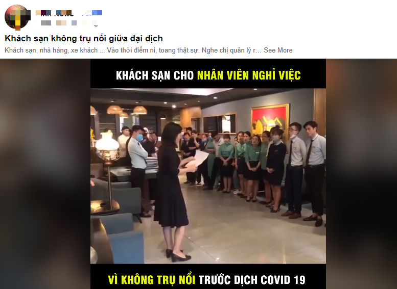 Ảnh hưởng của virus corona: Khách sạn cho nhân viên nghỉ việc vì không có khách - Ảnh 1.