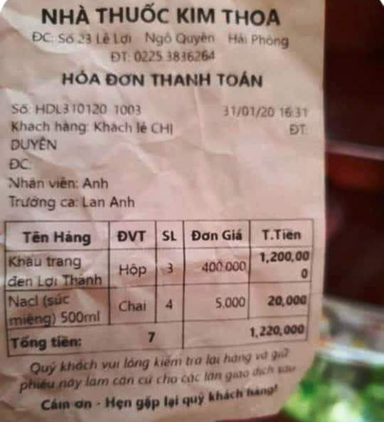 Phạt kịch khung nhà thuốc bán khẩu trang với giá gấp 16 lần - Ảnh 2. Phạt kịch khung nhà thuốc bán khẩu trang với giá gấp 16 lần - Ảnh 2.