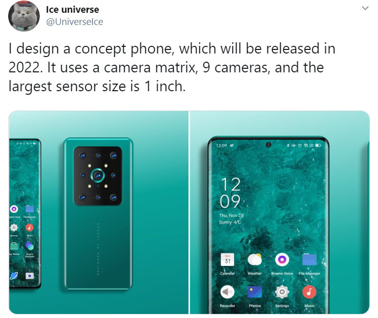 Ấn tượng với Concept Samsung Galaxy S 2022 với cụm 9 camera ma trận cảm biến 1 inch, 4 đèn Flash. - Ảnh 1. Ấn tượng với Concept Samsung Galaxy S 2022 với cụm 9 camera ma trận cảm biến 1 inch, 4 đèn Flash. - Ảnh 1.
