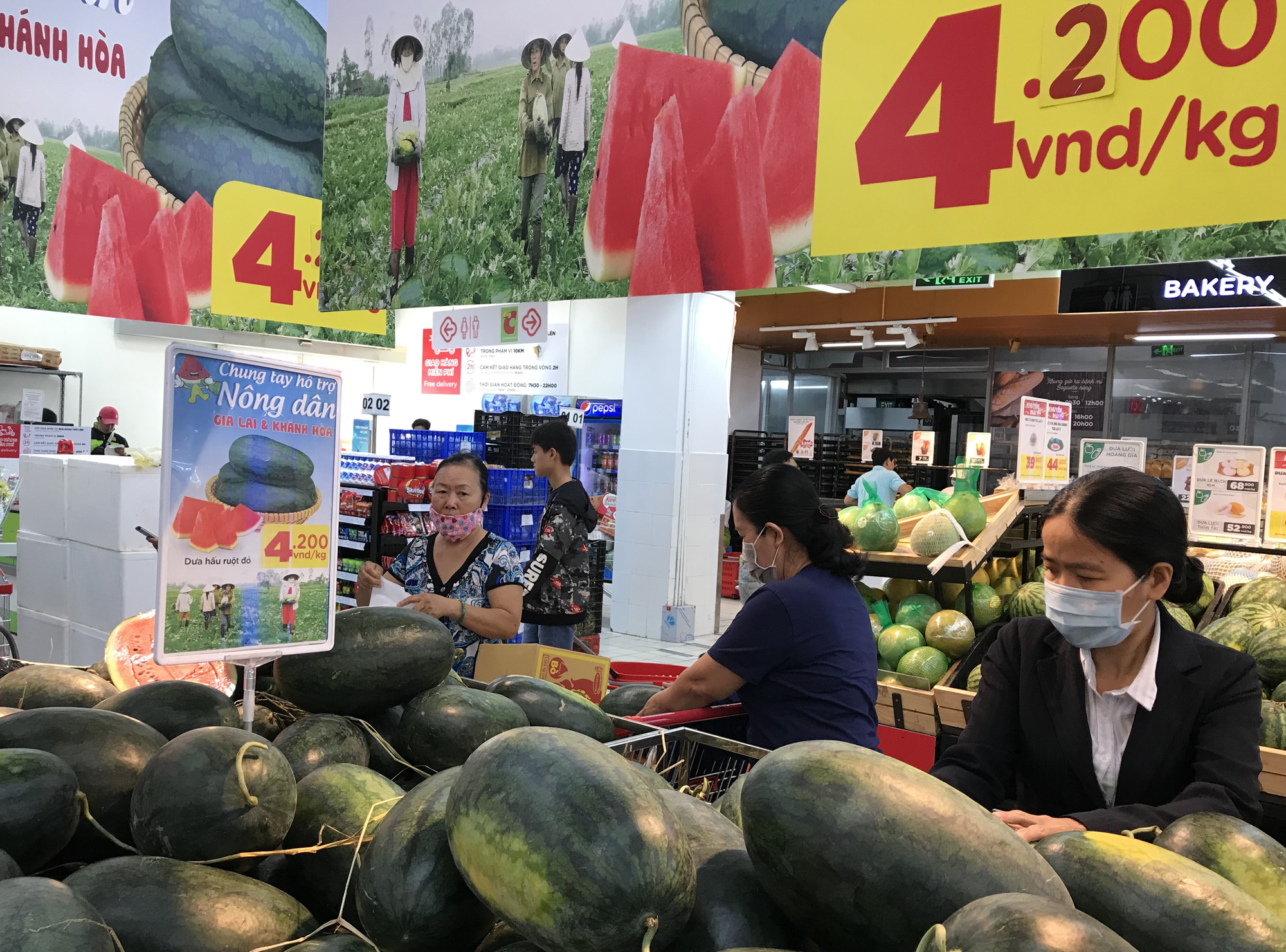 Giá từ 4.200 đồng/kg, các siêu thị đã giải cứu 1.000 tấn thanh long, dưa hấu giúp nông dân chỉ trong vài ngày - Ảnh 1. Giá từ 4.200 đồng/kg, các siêu thị đã giải cứu 1.000 tấn thanh long, dưa hấu giúp nông dân chỉ trong vài ngày - Ảnh 1.