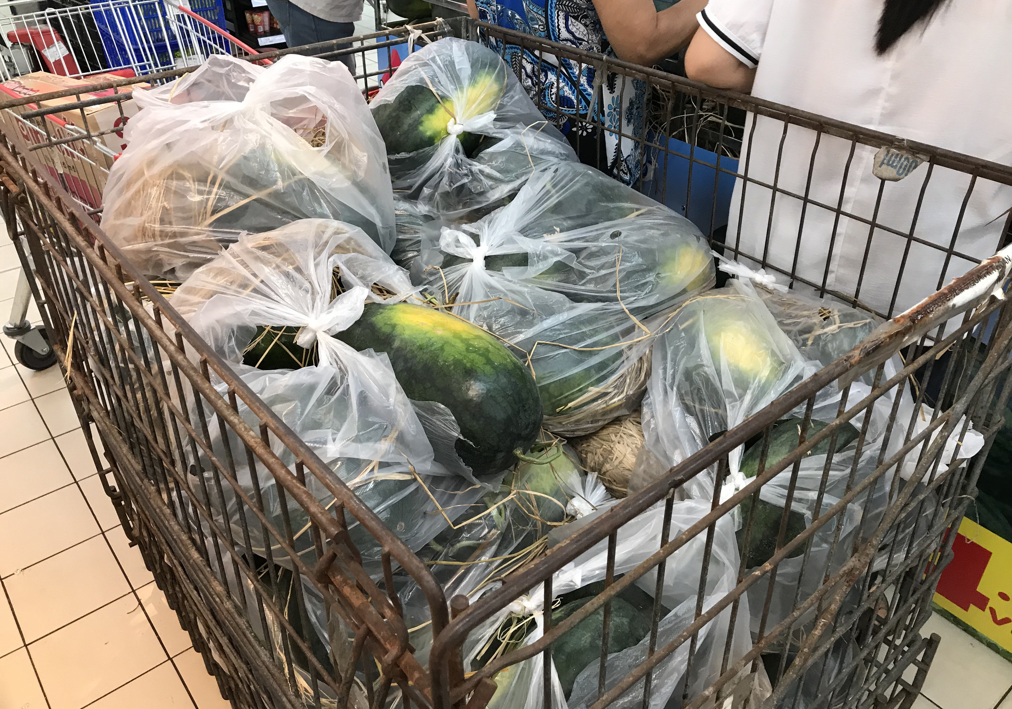 Người Sài Gòn đổ xô giải cứu dưa hấu, thanh long từ 4.200 đồng/kg trong siêu thị, mới 8h, có nơi đã hết sạch - Ảnh 7.