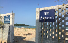 Công ty Trung Thủy Đà Nẵng đã làm 5 lối xuống biển tại dự án Khu du lịch sinh thái Nam Ô