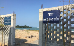 Công ty Trung Thủy Đà Nẵng đã làm 5 lối xuống biển tại dự án Khu du lịch sinh thái Nam Ô