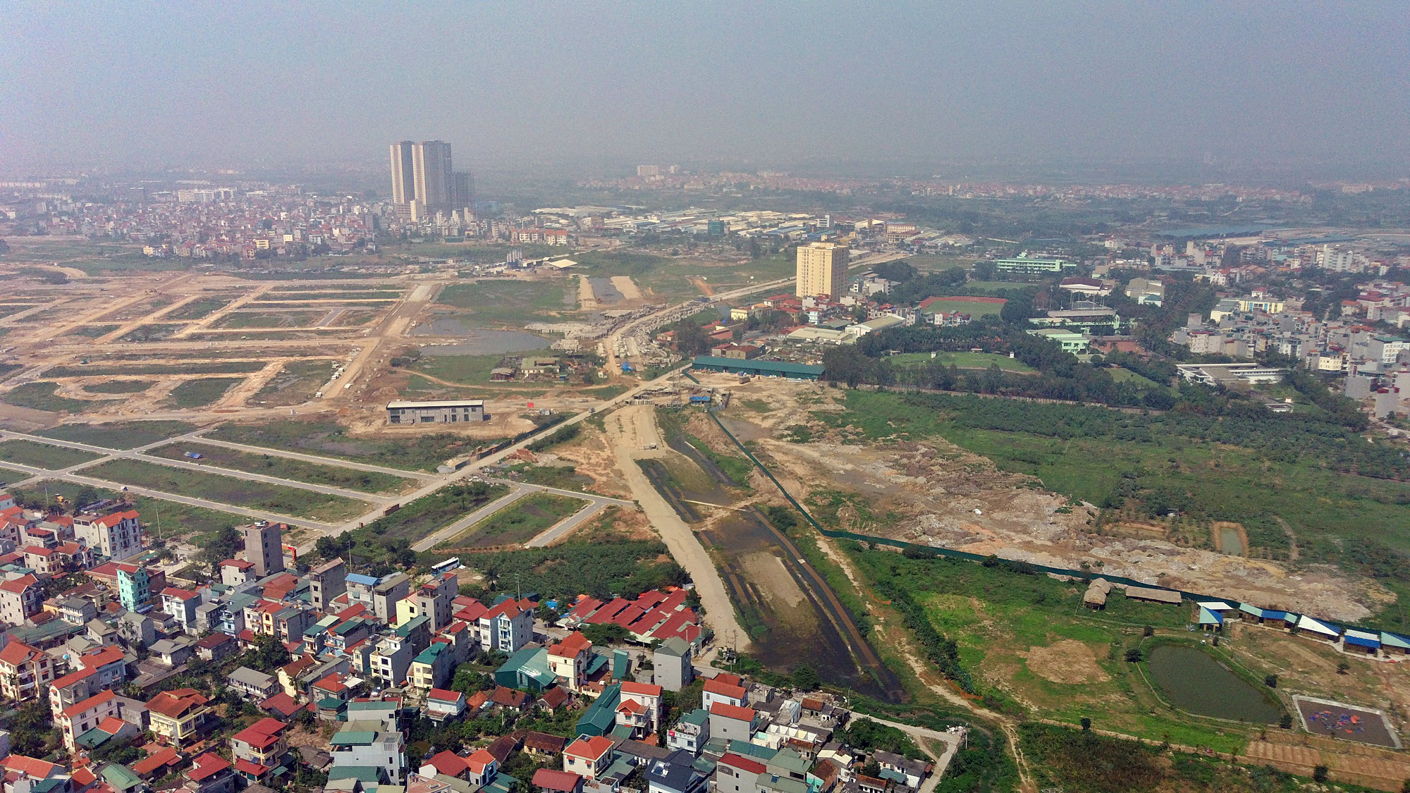 Toàn cảnh Vành đai 3,5 đoạn qua huyện Hoài Đức nối Đại lộ Thăng Long với QL32 - Ảnh 4.