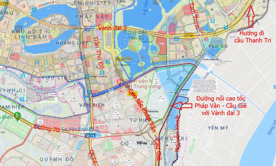 Những dự án hưởng lợi từ đường nối cao tốc Pháp Vân - Cầu Giẽ với Vành đai 3 - Ảnh 2. Những dự án hưởng lợi từ đường nối cao tốc Pháp Vân - Cầu Giẽ với Vành đai 3 - Ảnh 2.
