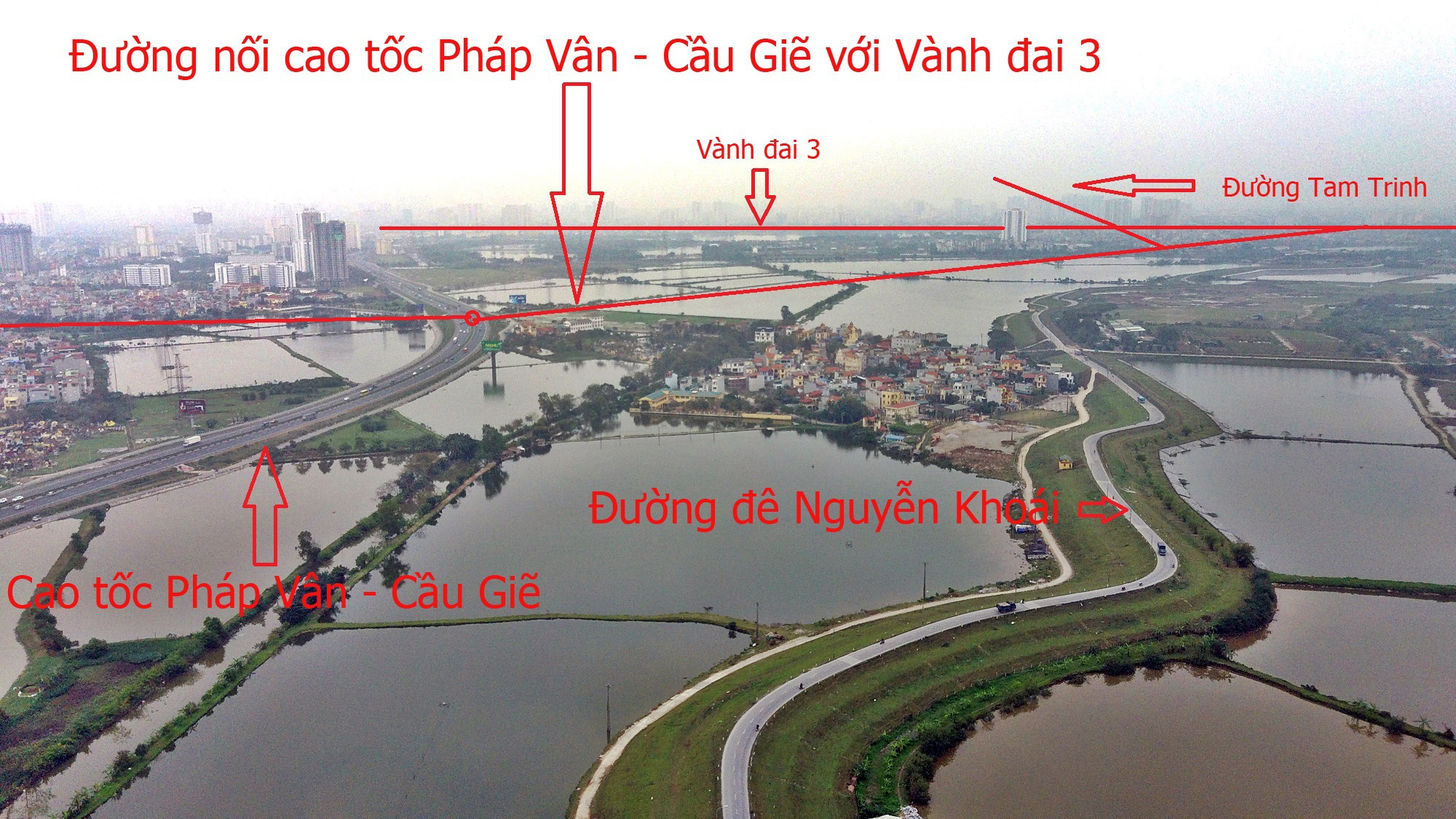 Đường sẽ mở theo qui hoạch: Toàn cảnh đường nối cao tốc Pháp Vân - Cầu Giẽ với Vành đai 3 - Ảnh 18. Đường sẽ mở theo qui hoạch: Toàn cảnh đường nối cao tốc Pháp Vân - Cầu Giẽ với Vành đai 3 - Ảnh 18.