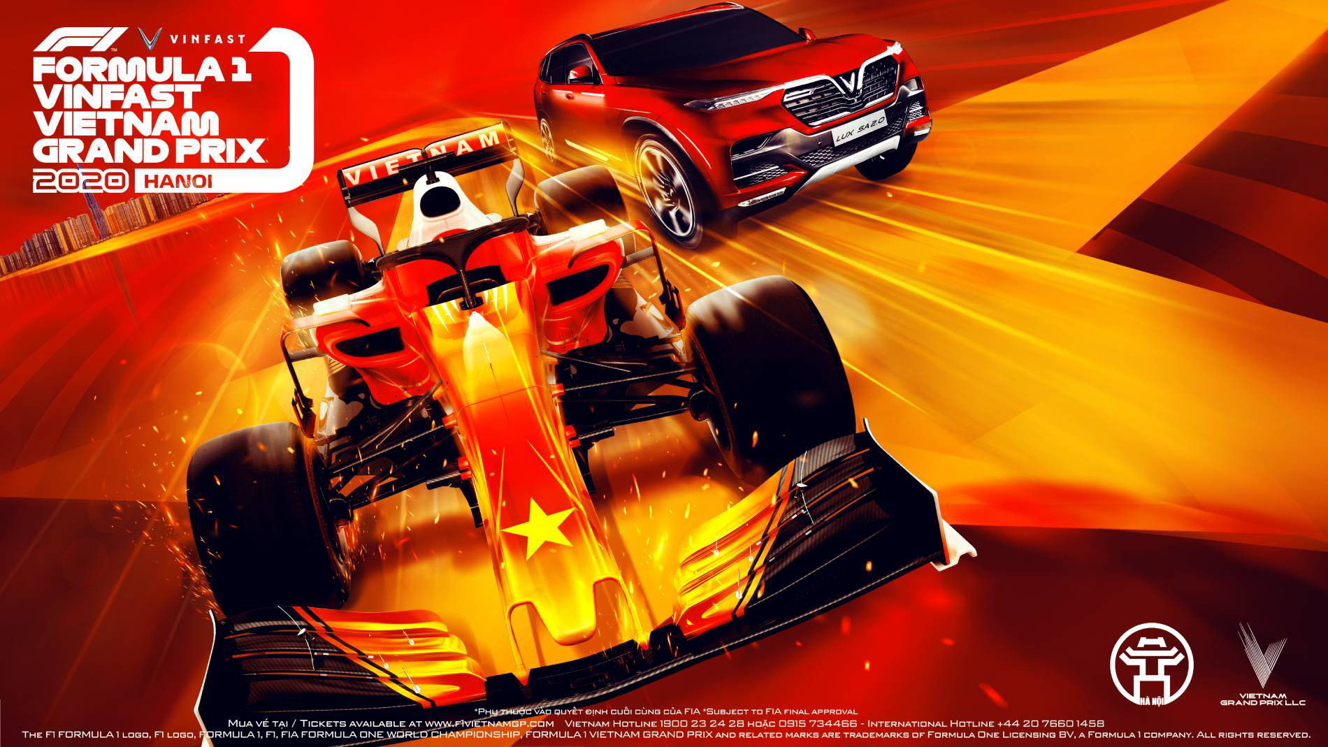 Chính thức hoãn chặng đua F1 Hà Nội vì dịch Covid - 19 - Ảnh 1. Chính thức hoãn chặng đua F1 Hà Nội vì dịch Covid - 19 - Ảnh 1.