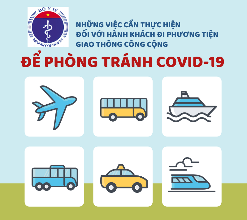 9 bước phòng chống COVID-19 khi đi phương tiện công cộng từ Bộ Y Tế - Ảnh 1. 9 bước phòng chống COVID-19 khi đi phương tiện công cộng từ Bộ Y Tế - Ảnh 1.